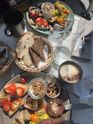 The brunch plate  at Bistro Verde in Copenhagen