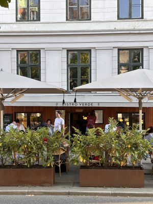 Great location and patio   at Bistro Verde in Copenhagen