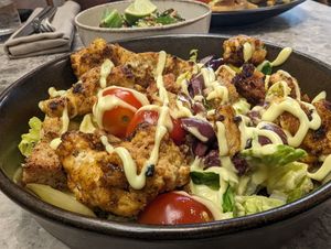 Caesar salad at Bistro Verde in Copenhagen