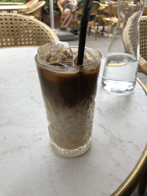 Ice coffee   at Bistro Verde in Copenhagen