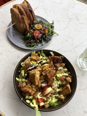 Caesar salad and panini   at Bistro Verde in Copenhagen