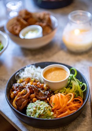 Raw Sunshine Bowl at Bistro Verde in Copenhagen