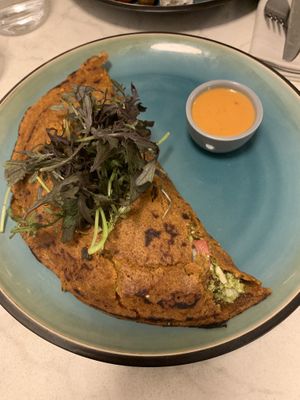 Savory pancakes!   at Bistro Verde in Copenhagen