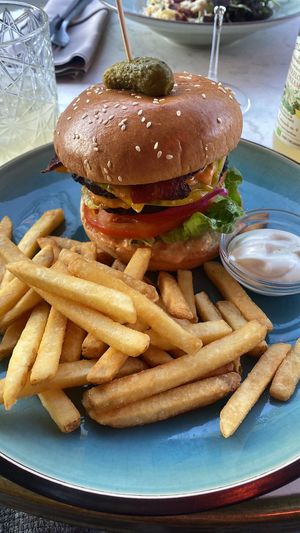 The beyond burger at Bistro Verde in Copenhagen