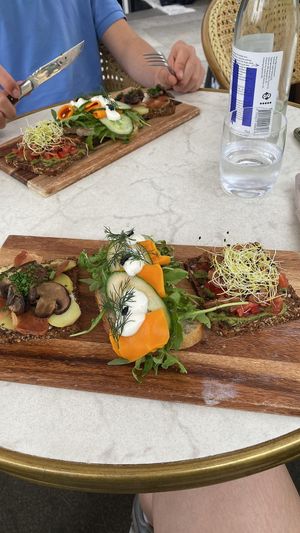 All three "smørrebrød" at Bistro Verde in Copenhagen