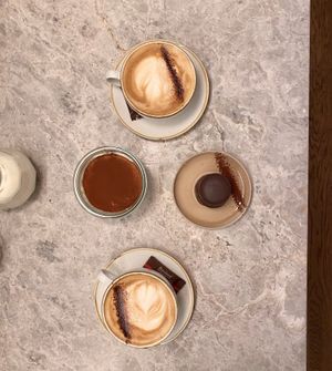 Tiramisu and traditional danish Kiksekage   at Bistro Verde in Copenhagen