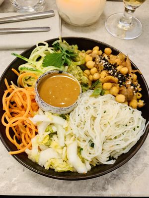 Raw Sunshine Bhudda Bowl  at Bistro Verde in Copenhagen