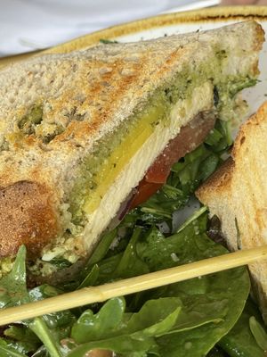 Grilled panini  at Bistro Verde in Copenhagen