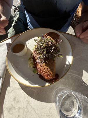 Savory breakfast crepe   at Bistro Verde in Copenhagen