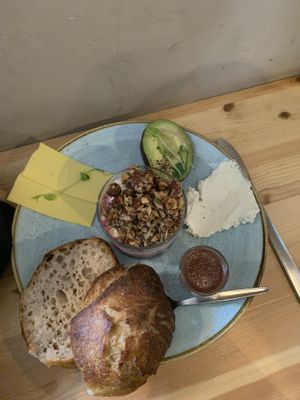 Brunch breakfast   at Bistro Verde in Copenhagen