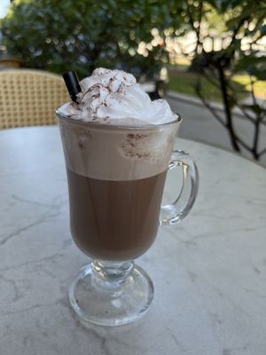 Hot chocolate   at Bistro Verde in Copenhagen