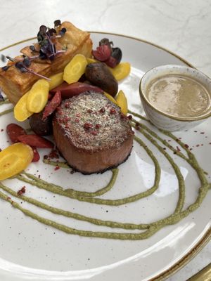 Juicy Marbles steak  at Bistro Verde in Copenhagen