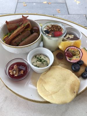 Weekend Brunch Plate  at Bistro Verde in Copenhagen