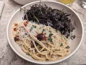 Carbonara   at Bistro Verde in Copenhagen