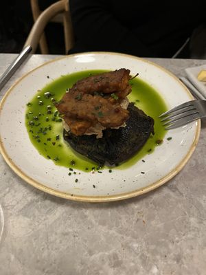 Mushroom Tempeh  at Bistro Verde in Copenhagen