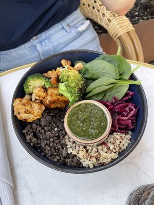 Buddha bowl   at Bistro Verde in Copenhagen