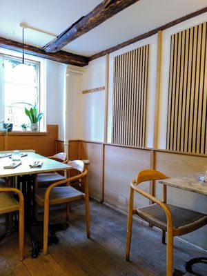 Smaller dining room at Bistro Verde in Copenhagen