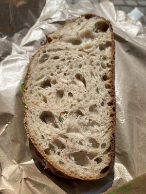 Salmon sandwich   at Bistro Verde in Copenhagen