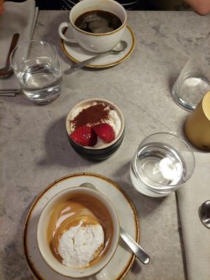 Tiramisu, affogato at Bistro Verde in Copenhagen