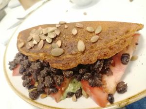 Savoury pancake at Bistro Verde in Copenhagen