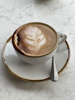 Vegan Cappuccino   at Bistro Verde in Copenhagen