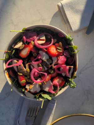 Camembert salad at Bistro Verde in Copenhagen