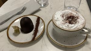 Hot chocolate   at Bistro Verde in Copenhagen