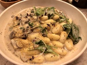 Bright and filling gnocchi. Perfect texture!  at Bistro Verde in Copenhagen