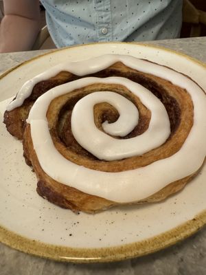 Cinnamon roll  at Bistro Verde in Copenhagen