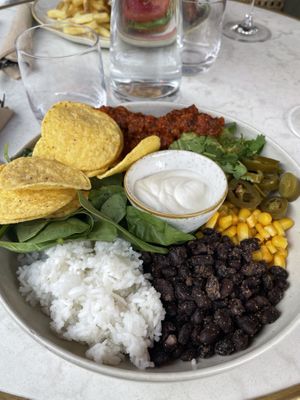 Mexican buddha bowl  at Bistro Verde in Copenhagen