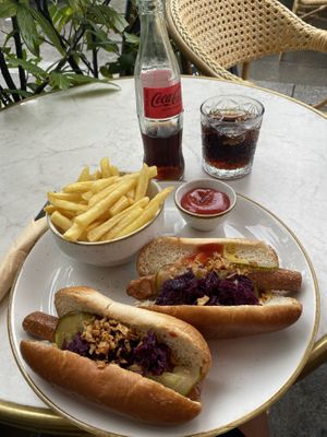 the hot dogs  at Bistro Verde in Copenhagen