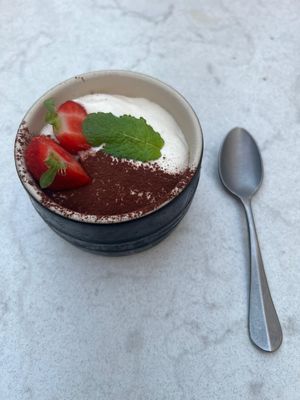 tiramisu - ebenfalls sehr lecker at Bistro Verde in Copenhagen