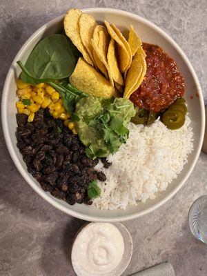 Mexican Buddha Bowl at Bistro Verde in Copenhagen