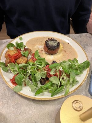 The marble steak. Very real “meat” tastee  at Bistro Verde in Copenhagen