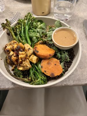 Buddha bowl  at Bistro Verde in Copenhagen