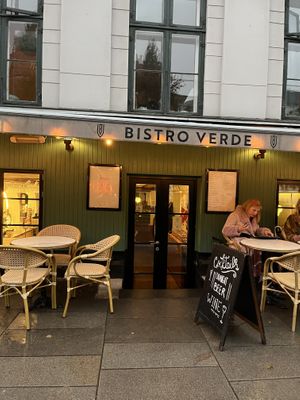 Outside restaurant  at Bistro Verde in Copenhagen