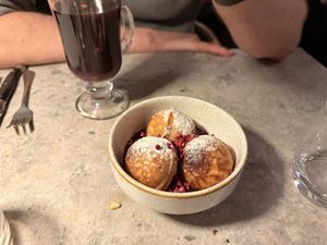 Danish pancakes  at Bistro Verde in Copenhagen