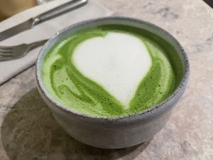 Matcha Tea  at Bistro Verde in Copenhagen