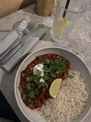 Chilli Sin Carne   at Bistro Verde in Copenhagen