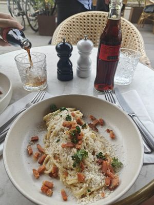 Carbonara at Bistro Verde in Copenhagen