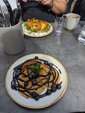 Best gluten free pancakes at Bistro Verde in Copenhagen