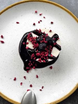 Blueberry Cheesecake  at Bistro Verde in Copenhagen