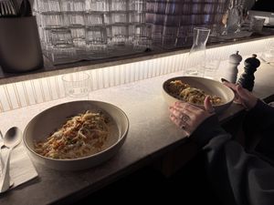 Carbonara  at Bistro Verde in Copenhagen