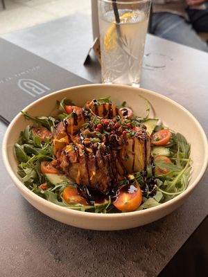 baked lentil  at Bistro Verde in Copenhagen