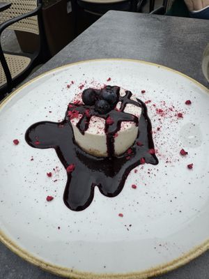 Blueberry cheesecake   at Bistro Verde in Copenhagen