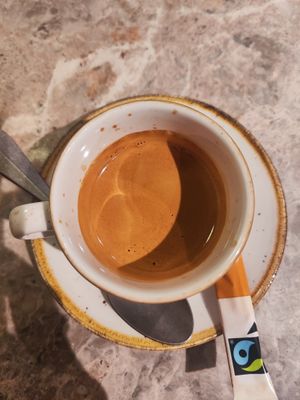 Espresso  at Bistro Verde in Copenhagen