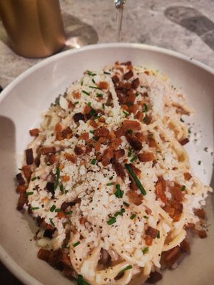 Carbonara  at Bistro Verde in Copenhagen