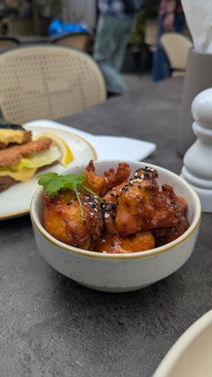 Cauliflower wings at Bistro Verde in Copenhagen