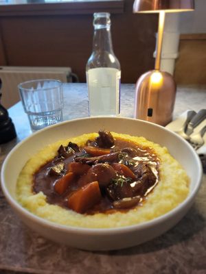 Mushroom bourgingon at Bistro Verde in Copenhagen