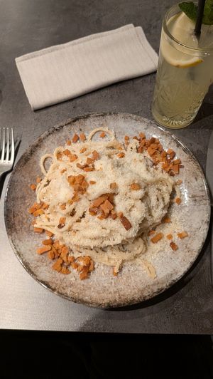 Carbonara at Bistro Verde in Copenhagen